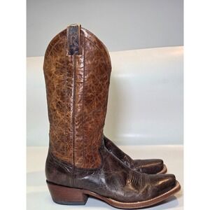 Rod Patrick Men's Cowboy Boots Size 11.5 A Brown Leather Western Shoes‎